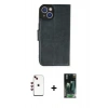 MARSİLYAN™- iPhone 14 Kılıf Siluet Işık Serisi - Şeffaf 360 Full Body Arka Koruyucu + Shine Kamera Lens - KI