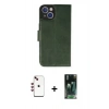 MARSİLYAN™- iPhone 14 Kılıf Siluet Işık Serisi - Şeffaf 360 Full Body Arka Koruyucu + Shine Kamera Lens - KI