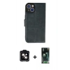 MARSİLYAN™- iPhone 14 Kılıf Siluet Işık Serisi - Şeffaf 360 Full Body Arka Koruyucu + PVD Metal Kamera Lens - TU