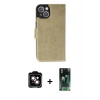 MARSİLYAN™- iPhone 14 Kılıf Siluet Işık Serisi - Şeffaf 360 Full Body Arka Koruyucu + PVD Metal Kamera Lens - TU