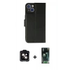MARSİLYAN™- iPhone 14 Kılıf Siluet Işık Serisi - Şeffaf 360 Full Body Arka Koruyucu + PVD Metal Kamera Lens - TU