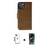 MARSİLYAN™- iPhone 14 Kılıf Siluet Işık Serisi - Şeffaf 360 Full Body Arka Koruyucu + Shine Kamera Lens - YL
