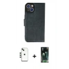 MARSİLYAN™- iPhone 14 Kılıf Siluet Işık Serisi - Şeffaf 360 Full Body Arka Koruyucu + Shine Kamera Lens - YL