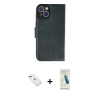 MARSİLYAN™- iPhone 14 Kılıf Siluet Işık Serisi - Şeffaf Pasifik Cam Ekran Koruyucu + Diamond Kamera Lens - KI