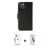 MARSİLYAN™- iPhone 14 Kılıf Siluet Işık Serisi - Şeffaf Pasifik Cam Ekran Koruyucu + Shine Kamera Lens - GI