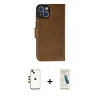 MARSİLYAN™- iPhone 14 Kılıf Siluet Işık Serisi - Şeffaf Pasifik Cam Ekran Koruyucu + Shine Kamera Lens - GD