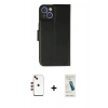 MARSİLYAN™- iPhone 14 Kılıf Siluet Işık Serisi - Şeffaf Pasifik Cam Ekran Koruyucu + Shine Kamera Lens - KI