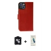 MARSİLYAN™- iPhone 14 Kılıf Siluet Işık Serisi - Şeffaf Pasifik Cam Ekran Koruyucu + PVD Metal Kamera Lens - MI