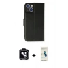 MARSİLYAN™- iPhone 14 Kılıf Siluet Işık Serisi - Şeffaf Pasifik Cam Ekran Koruyucu + PVD Metal Kamera Lens - MI