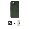 MARSİLYAN™- iPhone 14 Kılıf Siluet Işık Serisi - Şeffaf Pasifik Cam Ekran Koruyucu + PVD Metal Kamera Lens - PE