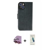 MARSİLYAN™- iPhone 14 Kılıf Siluet Işık Serisi - Şeffaf Pasifik Cam Ekran Koruyucu + Raze Metal Kamera Lens - KI