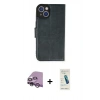 MARSİLYAN™- iPhone 14 Kılıf Siluet Işık Serisi - Şeffaf Pasifik Cam Ekran Koruyucu + Raze Metal Kamera Lens - MR