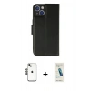 MARSİLYAN™- iPhone 14 Kılıf Siluet Işık Serisi - Şeffaf Pasifik Cam Ekran Koruyucu + Shine Kamera Lens - SH