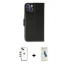 MARSİLYAN™- iPhone 14 Kılıf Siluet Işık Serisi - Şeffaf Pasifik Cam Ekran Koruyucu + Shine Kamera Lens - YL