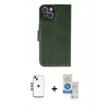 MARSİLYAN™- iPhone 14 Kılıf Siluet Işık Serisi - Şeffaf Royal Nano Ekran Koruyucu + Shine Kamera Lens - GD