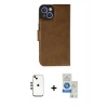 MARSİLYAN™- iPhone 14 Kılıf Siluet Işık Serisi - Şeffaf Royal Nano Ekran Koruyucu + Shine Kamera Lens - GD