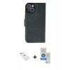 MARSİLYAN™- iPhone 14 Kılıf Siluet Işık Serisi - Şeffaf Royal Nano Ekran Koruyucu + Diamond Kamera Lens - PE