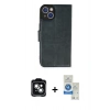 MARSİLYAN™- iPhone 14 Kılıf Siluet Işık Serisi - Şeffaf Royal Nano Ekran Koruyucu + PVD Metal Kamera Lens - YL