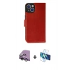 MARSİLYAN™- iPhone 14 Kılıf Siluet Işık Serisi - Siyah 3D Antistatik Cam Ekran Koruyucu + Raze Metal Kamera Lens - GS