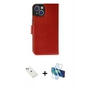 MARSİLYAN™- iPhone 14 Kılıf Siluet Işık Serisi - Siyah 3D Antistatik Cam Ekran Koruyucu + Diamond Kamera Lens - YL
