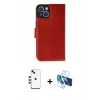 MARSİLYAN™- iPhone 14 Kılıf Siluet Işık Serisi - Siyah 3D Antistatik Cam Ekran Koruyucu + Shine Kamera Lens - YL