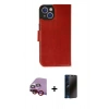 MARSİLYAN™- iPhone 14 Kılıf Siluet Işık Serisi - Siyah 3D Antistatik Hayalet Cam Ekran Koruyucu + Raze Metal Kamera Lens - KI