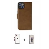 MARSİLYAN™- iPhone 14 Kılıf Siluet Işık Serisi - Siyah Bilvis 3D Cam Ekran Koruyucu + Shine Kamera Lens - KI