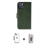 MARSİLYAN™- iPhone 14 Kılıf Siluet Işık Serisi - Siyah Bilvis 3D Cam Ekran Koruyucu + Shine Kamera Lens - MI