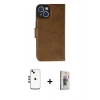 MARSİLYAN™- iPhone 14 Kılıf Siluet Işık Serisi - Siyah Bilvis 3D Cam Ekran Koruyucu + Shine Kamera Lens - GD
