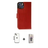 MARSİLYAN™- iPhone 14 Kılıf Siluet Işık Serisi - Siyah Bilvis 3D Cam Ekran Koruyucu + Shine Kamera Lens - GI