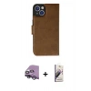 MARSİLYAN™- iPhone 14 Kılıf Siluet Işık Serisi - Siyah Bilvis 3D Mat Cam Ekran Koruyucu + Raze Metal Kamera Lens - GS