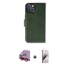 MARSİLYAN™- iPhone 14 Kılıf Siluet Işık Serisi - Siyah Bilvis 3D Mat Cam Ekran Koruyucu + Raze Metal Kamera Lens - KI