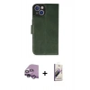 MARSİLYAN™- iPhone 14 Kılıf Siluet Işık Serisi - Siyah Bilvis 3D Mat Cam Ekran Koruyucu + Mor Raze Metal Kamera Lens