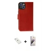 MARSİLYAN™- iPhone 14 Kılıf Siluet Işık Serisi - Siyah Bilvis 3D Mat Cam Ekran Koruyucu + Sierra Blue Diamond Kamera Lens