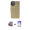 MARSİLYAN™- iPhone 14 Kılıf Siluet Işık Serisi - Siyah Bilvis 5in1 3D Magic Cam Ekran Koruyucu + Raze Metal Kamera Lens - KI