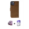 MARSİLYAN™- iPhone 14 Kılıf Siluet Işık Serisi - Siyah Bilvis 5in1 3D Magic Cam Ekran Koruyucu + Raze Metal Kamera Lens - KI