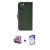 MARSİLYAN™- iPhone 14 Kılıf Siluet Işık Serisi - Siyah Bilvis 5in1 3D Magic Cam Ekran Koruyucu + Raze Metal Kamera Lens - KI