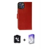 MARSİLYAN™- iPhone 14 Kılıf Siluet Işık Serisi - Siyah Bilvis 5in1 3D Magic Cam Ekran Koruyucu + PVD Metal Kamera Lens - MI