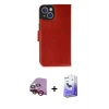 MARSİLYAN™- iPhone 14 Kılıf Siluet Işık Serisi - Siyah Bilvis 5in1 5D Magic Hayalet Cam Ekran Koruyucu + Raze Metal Kamera Lens - KI