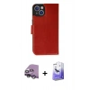 MARSİLYAN™- iPhone 14 Kılıf Siluet Işık Serisi - Siyah Bilvis 5in1 5D Magic Hayalet Cam Ekran Koruyucu + Raze Metal Kamera Lens - GS