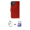 MARSİLYAN™- iPhone 14 Kılıf Siluet Işık Serisi - Siyah Bilvis 5in1 5D Magic Hayalet Cam Ekran Koruyucu + Shine Kamera Lens - YL