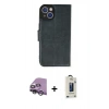 MARSİLYAN™- iPhone 14 Kılıf Siluet Işık Serisi - Siyah Bilvis Hayalet Cam Ekran Koruyucu + Raze Metal Kamera Lens - GS
