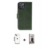 MARSİLYAN™- iPhone 14 Kılıf Siluet Işık Serisi - Siyah Bilvis Hayalet Cam Ekran Koruyucu + Shine Kamera Lens - GI
