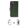 MARSİLYAN™- iPhone 14 Kılıf Siluet Işık Serisi - Siyah Bilvis Hayalet Cam Ekran Koruyucu + Shine Kamera Lens - YL