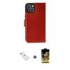 MARSİLYAN™- iPhone 14 Kılıf Siluet Işık Serisi - Siyah Buffer Cam Ekran Koruyucu + Diamond Kamera Lens - KI