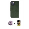 MARSİLYAN™- iPhone 14 Kılıf Siluet Işık Serisi - Siyah Buffer Cam Ekran Koruyucu + Raze Metal Kamera Lens - MR