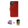 MARSİLYAN™- iPhone 14 Kılıf Siluet Işık Serisi - Siyah Buffer Cam Ekran Koruyucu + Raze Metal Kamera Lens - MR