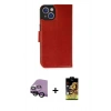 MARSİLYAN™- iPhone 14 Kılıf Siluet Işık Serisi - Siyah Buffer Cam Ekran Koruyucu + Raze Metal Kamera Lens - SH