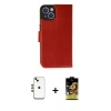MARSİLYAN™- iPhone 14 Kılıf Siluet Işık Serisi - Siyah Buffer Cam Ekran Koruyucu + Shine Kamera Lens - GD