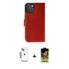 MARSİLYAN™- iPhone 14 Kılıf Siluet Işık Serisi - Siyah Buffer Cam Ekran Koruyucu + Shine Kamera Lens - KI